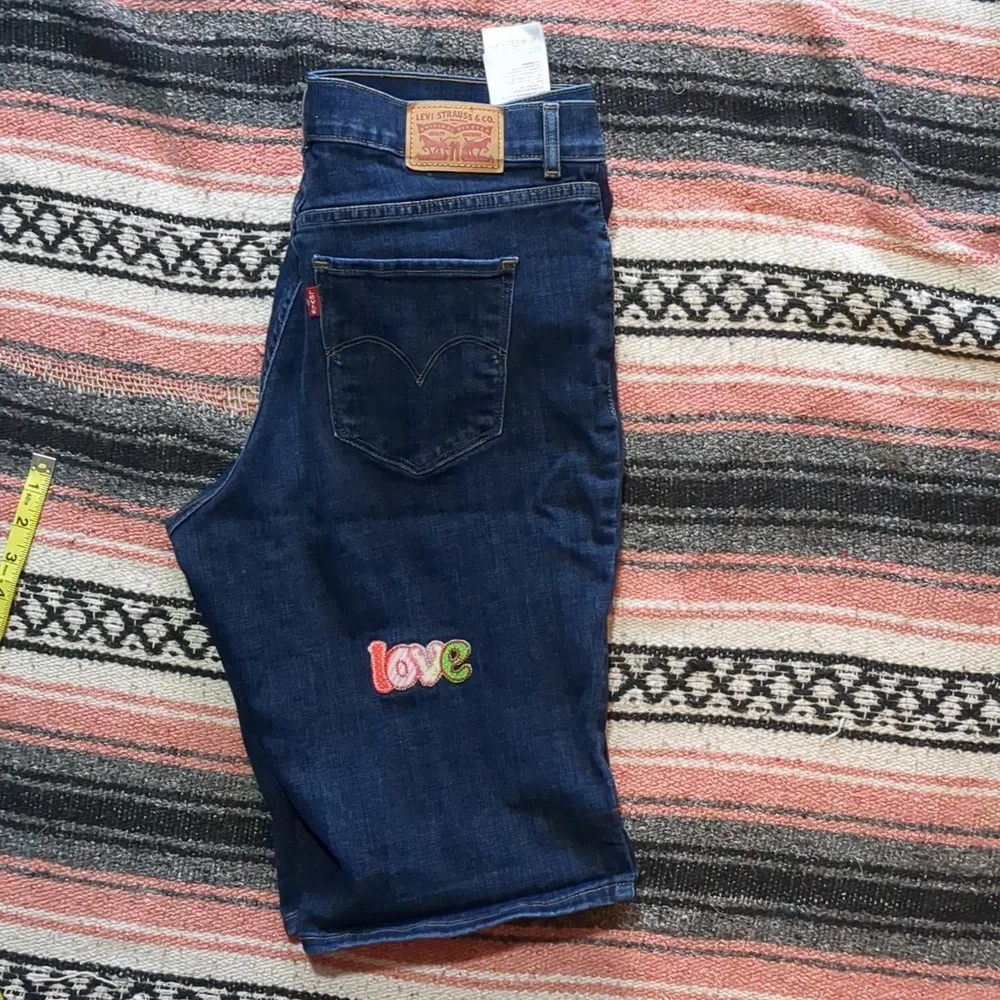 Levi's Denim Shorts with Patches - Picture 9 of 12